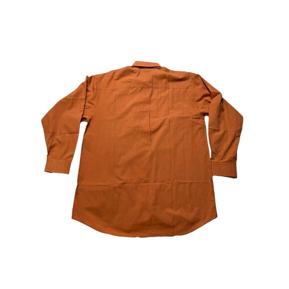 Daniel Ellissa Long Sleeve French Cuff Button Up Shirt 171/2 34-35 brown squash - Picture 3 of 11